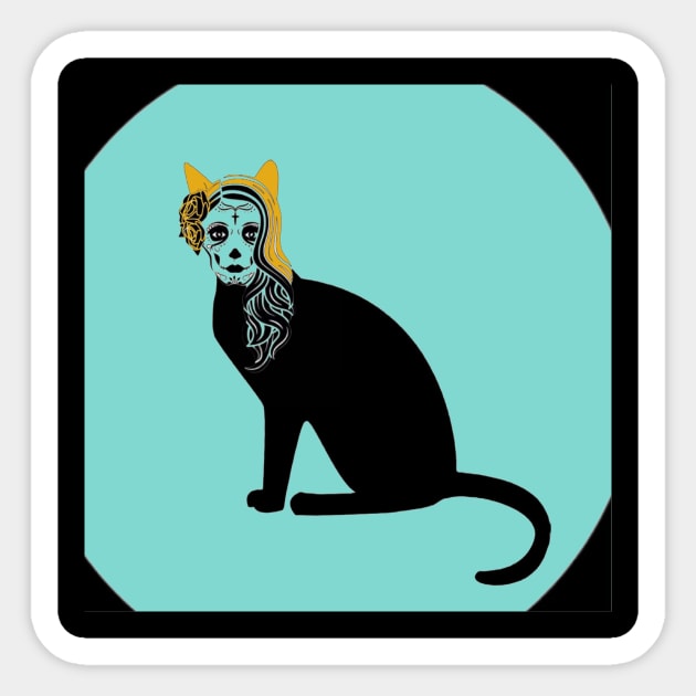 TRIBUTE TO THE DAY OF THE DEAD II Sticker by CATUNIVERSE